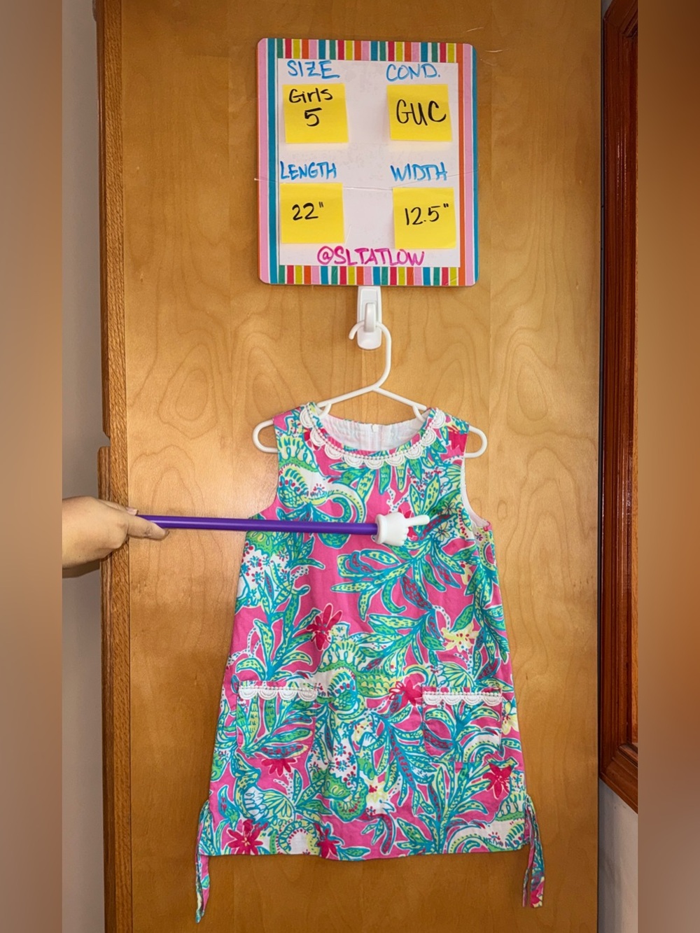Lilly Pulitzer Girlâs Pink Trunk Show Print Dress